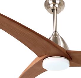 Ventilador NACAI nogal SUNACA - Motor DC. luz LED 152cmØ.