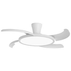 Ventilador retractil ALEMAR Qatar Blanco Luz LED Ø49-120 cm