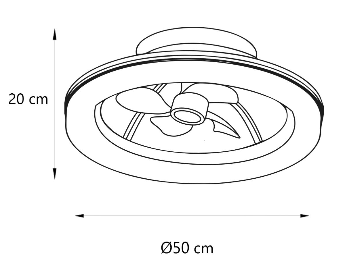 medidas de ventilador Ramses ALEMAR Ref 11570