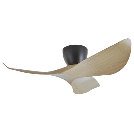 Ventilador de techo ALEMAR Venice Negro/Madera clara Sin Luz Ø97 cm