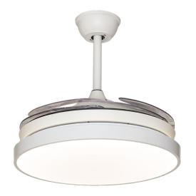 Ventilador Tegaluxe - Blanco aspas retractiles 90cm.Ø
