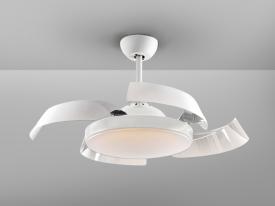 Ventilador Enzo Schuller - Blanco Motor DC LED Ø106cm