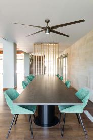 Ventilador ATTOS Marron FARO Led 213cm.Ø Motor DC