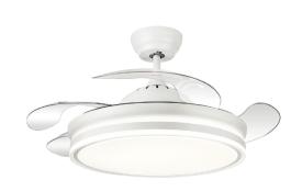 Ventilador Bayomo Blanco Fabrilamp - 4 aspas Motor DC Ø108cm