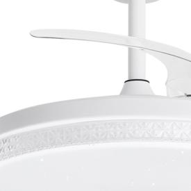 Ventilador retractil ALEMAR Nova Blanco Luz LED Ø50-107 cm