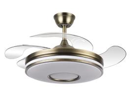 Ventilador Dani Fabrilamp Oro envejecido 4 Aspas - Motor DC Ø108cm