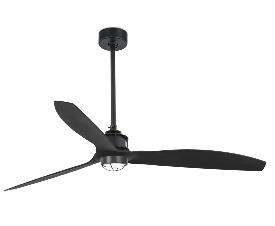 Ventilador Justfan Negro Faro + Kit de luz 128cm.Ø