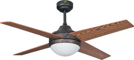 Ventilador Eolo Marron Rustico Fabrilamp Ø112cm