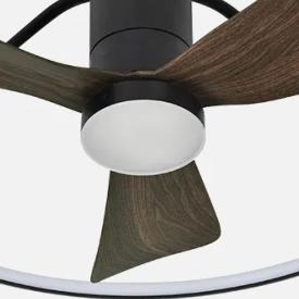 Ventilador Oporto Negro Fabrilamp - Motor DC Ø84cm