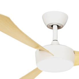 Ventilador Tormos Blanco Haya Fabrilamp - Motor DC Ø132cm