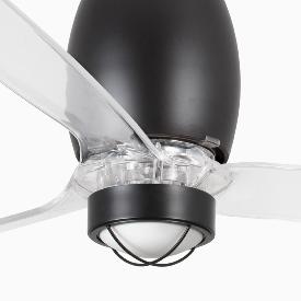 Ventilador LED 128 cm Eterfan negro mate + Kit de Luz. FARO