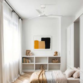 Ventilador HEY Blanco FARO - Motor DC - sin luz Ø90cm - REACONDICIONADO