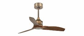 Ventilador JUST FAN S Oro Nogal Faro - 81cm Ø  