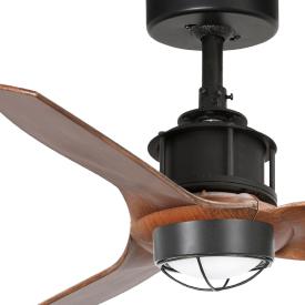 Ventilador Mini Just Fan nogal FARO + Kit de luz. 81cm Ø