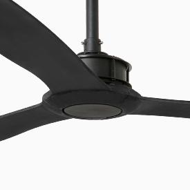 Ventilador Just Fan negro aspa negra FARO. 178cm Ø