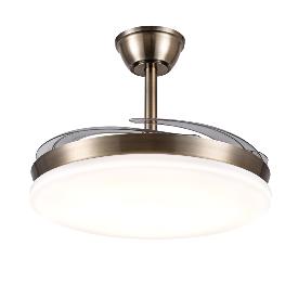 Ventilador Retractil Chloe-L Cuero P&B - Motor DC. 50-108cmØ.
