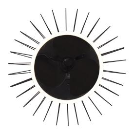 Ventilador de techo ALEMAR Malabo Negro Luz LED Ø50 cm
