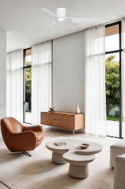 Ventilador de techo PEMBA FARO - Motor DC. Luz LED Ø132cm