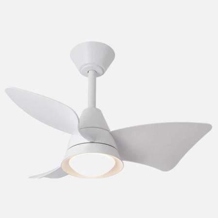 Ventilador Jaguar Blanco Fabrilamp - Motor DC. 96cm Ø. Luz LED