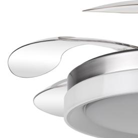 Ventilador Zenit Fabrilamp Niquel - Motor DC Ø50-107cm