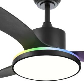 Ventilador Mandala Negro Fabrilamp - Motor DC Ø120cm