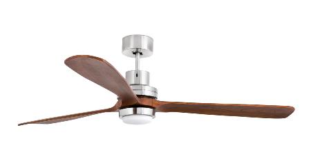 Ventilador Lantau G FARO aspa nogal luz LED 168cm. Ø
