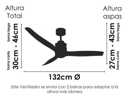 Ventilador Coron Sunaca Medidas