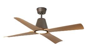 Ventilador Typhoon M Marron Arce Luz Led FARO - Motor DC - Ø130cm.