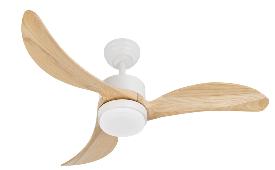 Ventilador Bembezar Blanco Haya Fabrilamp - Motor DC Ø107cm