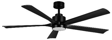 Ventilador Cairo Negro Fabrilamp - Motor DC Ø132cm