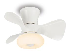 Ventilador Dubi Blanco P&B - Motor DC. luz LED. 55cmØ.