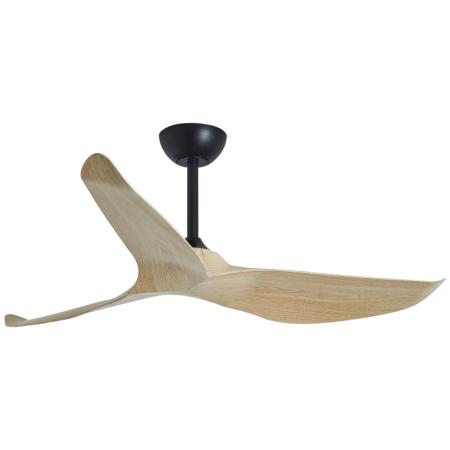 Ventilador de techo ALEMAR Garden Negro/Madera clara Sin Luz Ø132 cm