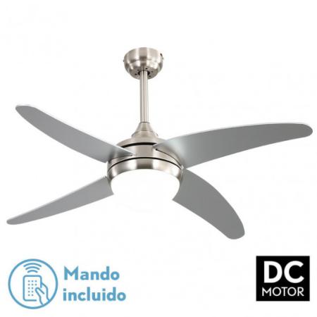 Ventilador Klod Niquel Fabrilamp - Motor DC Ø117cm