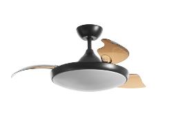 Ventilador MDC - Pisa Negro aspas retractiles 107cm.Ø