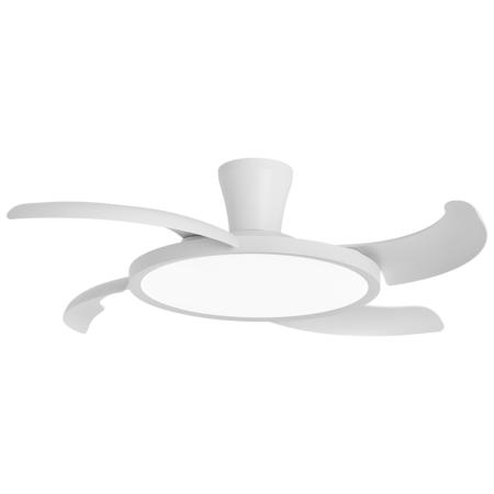 Ventilador retractil ALEMAR Qatar Blanco Luz LED Ø49-120 cm