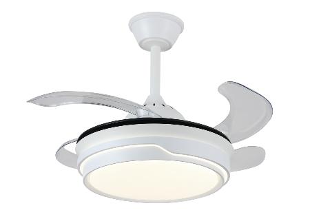 Ventilador Retractil Selina-S Mini Blanco P&B - Motor DC. 40-92cmØ.