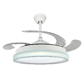 Ventilador Linares Blanco SUNACA - Motor DC. luz LED. 112cm Ø.