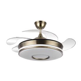 Ventilador Dani Mini Fabrilamp Cuero - Motor DC Ø40-91cm