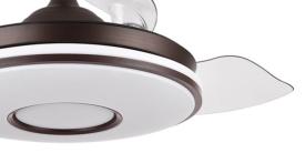 Ventilador Dani Fabrilamp Marrón - Motor DC Ø108cm