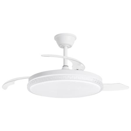 Ventilador retractil ALEMAR Nova Blanco Luz LED Ø50-107 cm