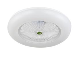 Ventilador Yakarta Blanco Narvi - Ø55cm Luz LED