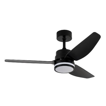 Ventilador Jarama Negro Fabrilamp - Motor DC, luz LED Ø112cm