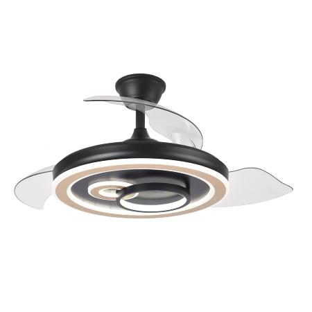 Ventilador Sultan Fabrilamp Negro - Motor DC Ø107cm