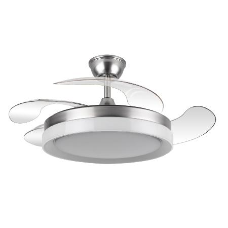 Ventilador Zenit Fabrilamp Niquel - Motor DC Ø50-107cm