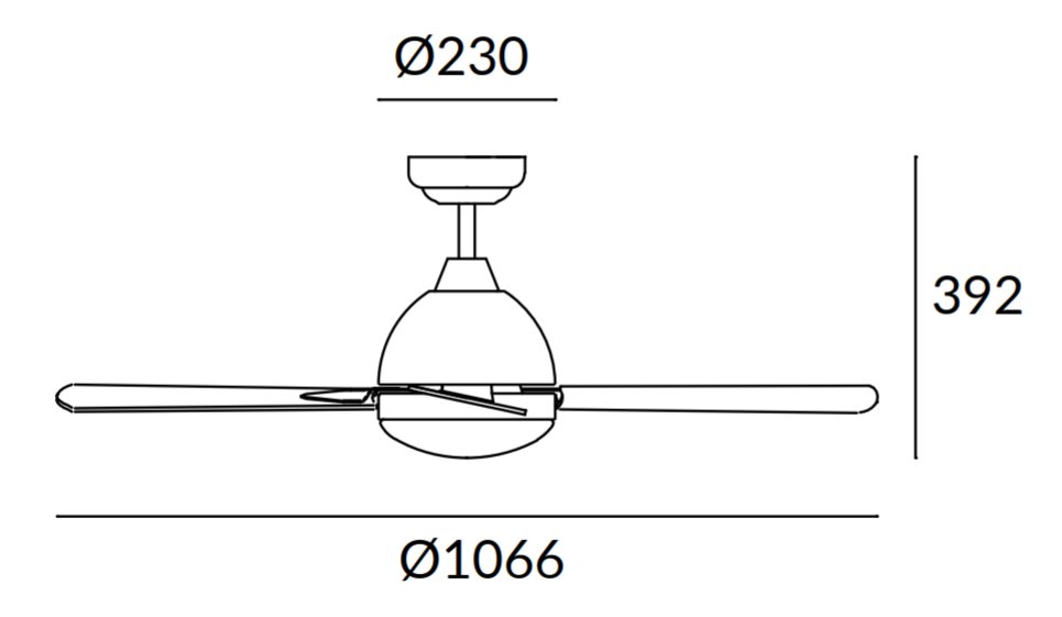 medidas ventilador Borneo Leds-c4
