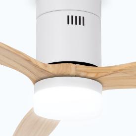 Ventilador DACAS Blanco SUNACA - Motor DC. luz LED. 132cm Ø.