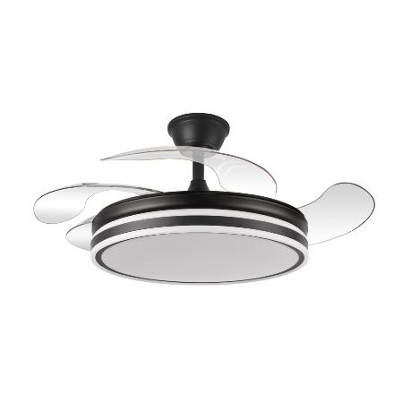 Ventilador Bayomo Negro Fabrilamp - 4 aspas Ø50-107cm