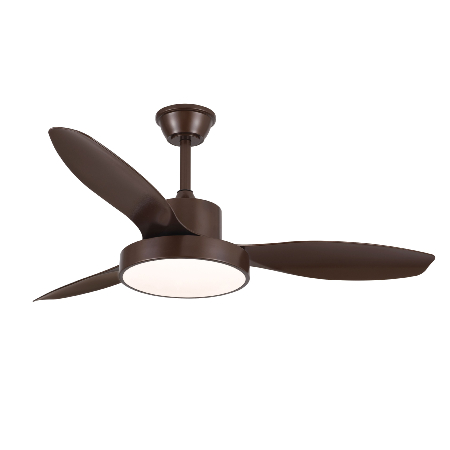 Ventilador Celeste XL Marron - Motor DC. Luz LED. 120cmØ.