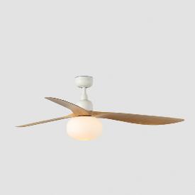 	Ventilador OUTWOOD L FARO Blanco roble con luz - IP44 Ø150cm. 