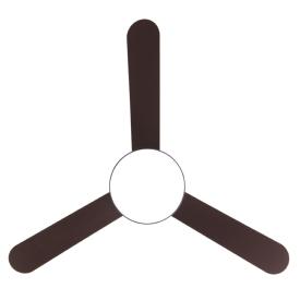 Ventilador Umi Marron Fabrilamp - Motor DC, luz LED Ø132cm